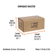 Broca para router, redondeado, 5/8' con balero, TRUPER