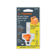 Broca para router, redondeado con moldura, 1-1/4' con balero