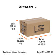 Broca para router, redondeado con moldura, 1' con balero