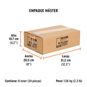 Broca para router, corte en 'V', 3/8', TRUPER