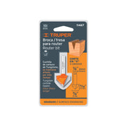 Broca para router, corte en 'V', 7/8', TRUPER