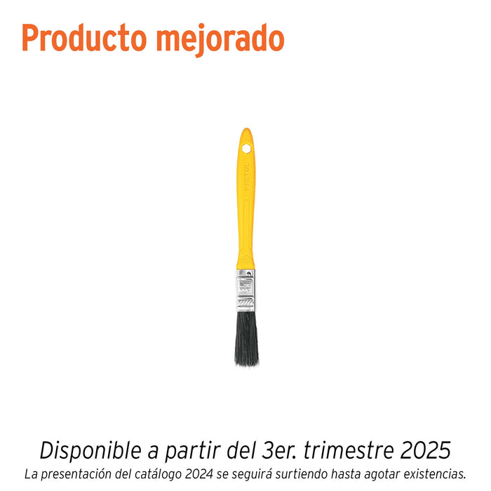 Brocha uso general de 1/2' con mango de plástico, PRETUL