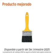 Brocha uso general de 2-1/2' con mango de plástico, PRETUL
