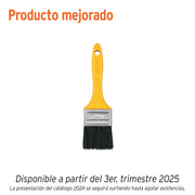 Brocha uso general de 2' con mango de plástico, PRETUL