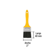 Brocha uso general de 2' con mango de plástico, PRETUL