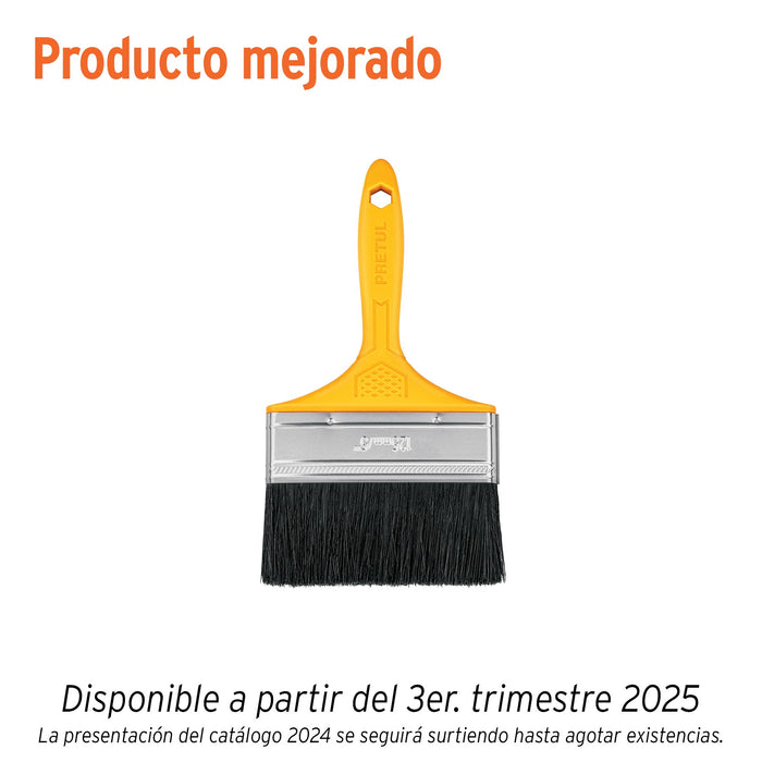Brocha uso general de 5' con mango de plástico, PRETUL