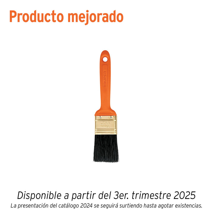 Brocha profesional de 1-1/2' con mango de plástico, TRUPER