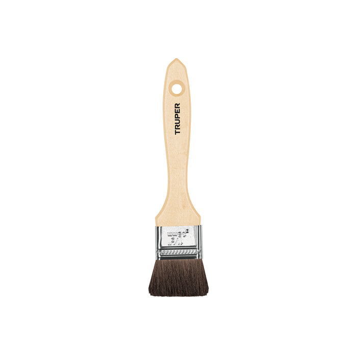 Brocha pelo de camello de 1-1/2' con mango de madera, TRUPER