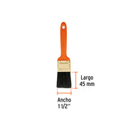 Brocha profesional de 1-1/2' con mango de plástico, TRUPER