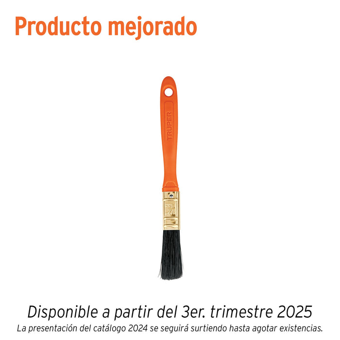 Brocha profesional de 1/2' con mango de plástico, TRUPER