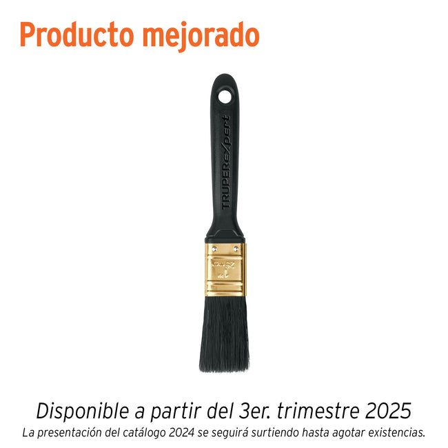 Brocha profesional de 1' mango de plástico, TRUPER EXPERT
