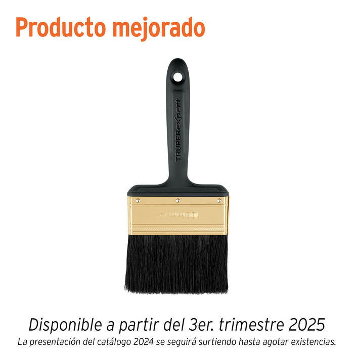 Brocha profesional de 4' mango de plástico, TRUPER EXPERT