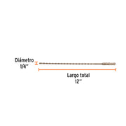Broca SDS Plus 1/4 x 12', TRUPER
