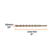 Broca SDS Plus 3/4 x 10', TRUPER