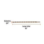 Broca SDS Plus 3/4 x 18', TRUPER