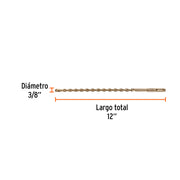 Broca SDS Plus 3/8 x 12', TRUPER