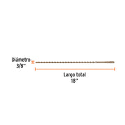 Broca SDS Plus 3/8 x 18', TRUPER