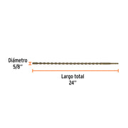 Broca SDS Plus 5/8 x 24', TRUPER