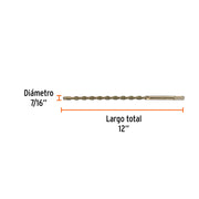 Broca SDS Plus 7/16 x 12', TRUPER