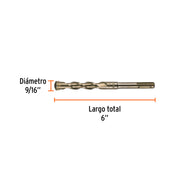 Broca SDS Plus 9/16 x 6', TRUPER