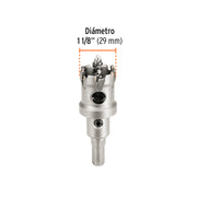 Brocasierra de carburo de tungsteno, 1-1/8', TRUPER