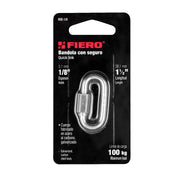 Bandola de acero de 1/8' con seguro, FIERO