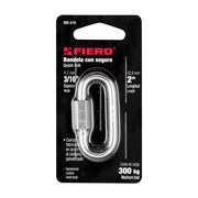 Bandola de acero de 3/16' con seguro, FIERO