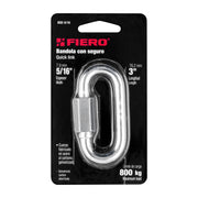 Bandola de acero de 5/16' con seguro, FIERO