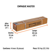 Broca SDS Max de 1-1/8 x 21', TRUPER