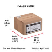 Bisagra tubular soldable de 1/2', HERMEX