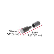 Bisagra tubular soldable de 5/8', HERMEX