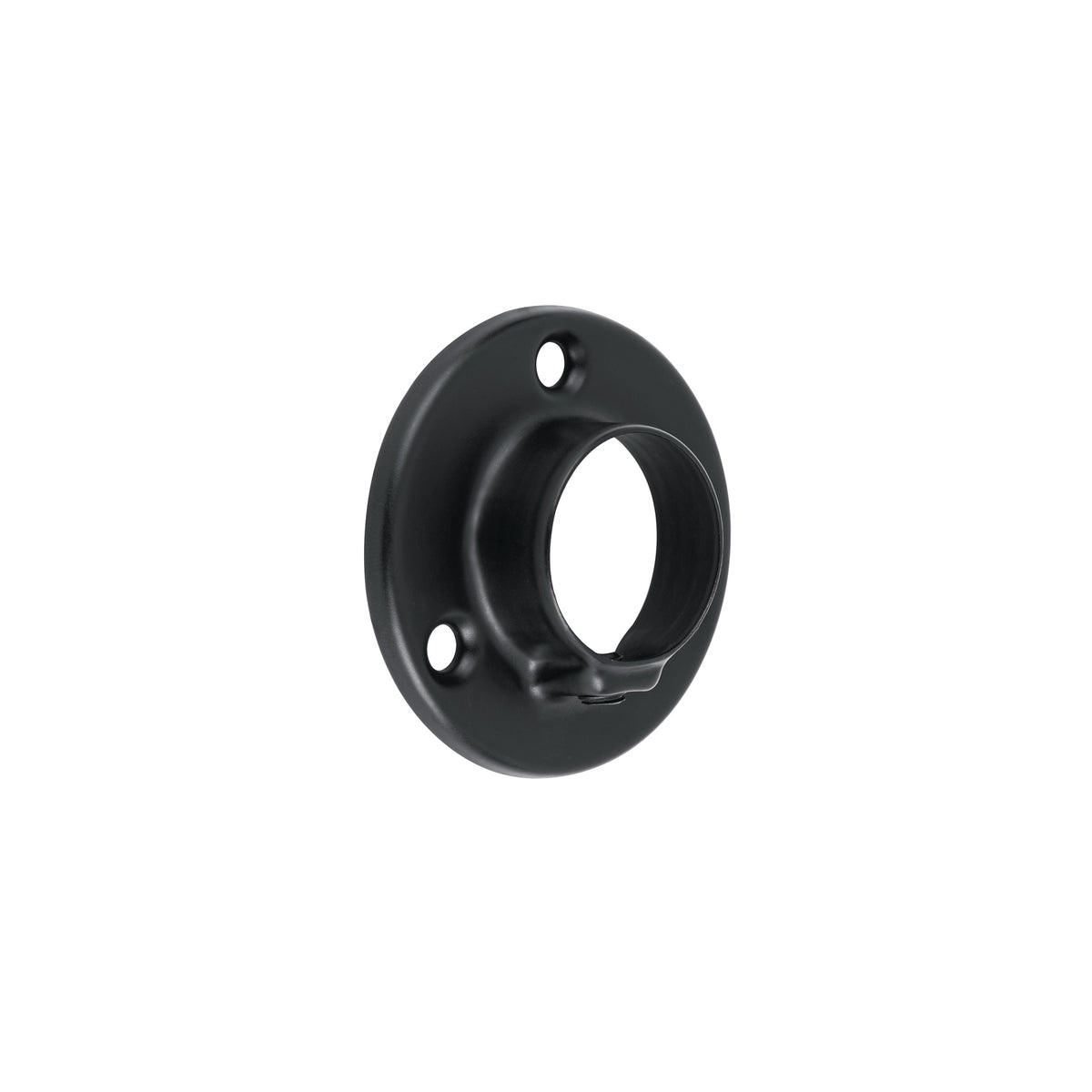 Brida negra para tubo redondo de closet, HERMEX
