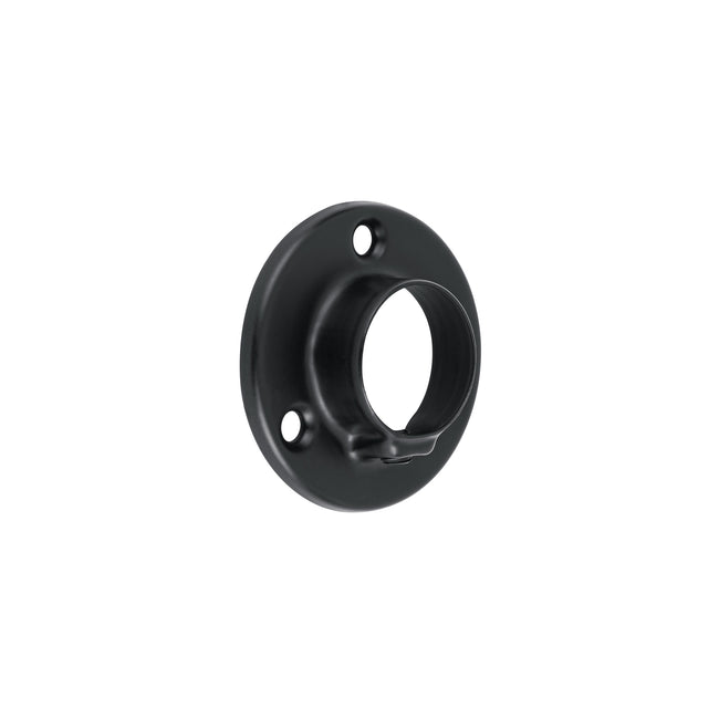 Brida negra para tubo redondo de closet, HERMEX