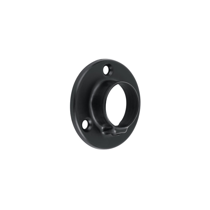 Brida negra para tubo redondo de closet, HERMEX