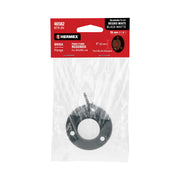 Brida negra para tubo redondo de closet, HERMEX