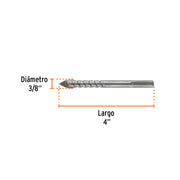 Broca para vidrio y azulejo 3/8', TRUPER EXPERT