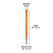Cincel de corte frío de 1/2 X 10', TRUPER
