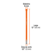Cincel de corte frío de 1/2 X 12', TRUPER