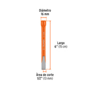 Cincel de corte frío de 1/2 X 6', TRUPER
