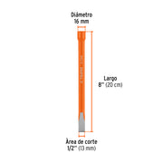 Cincel de corte frío de 1/2 X 8', TRUPER