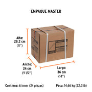 Cincel de corte frío 1 x 8' con grip, TRUPER