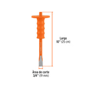 Cincel de corte frío 3/4 x 10' con grip, TRUPER