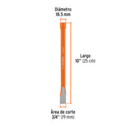 Cincel de corte frío de 3/4 X 10', TRUPER