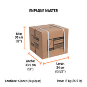 Cincel de corte frío 3/4 X 12' con grip, TRUPER