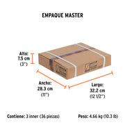 Cincel de corte frío de 3/8 X 10', TRUPER