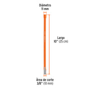Cincel de corte frío de 3/8 X 10', TRUPER
