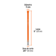 Cincel de corte frío de 3/8 X 8', TRUPER