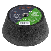 Copa desbaste de piedra 5' grano 24, eje 5/8-11, TRUPER