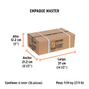 Cincel de corte frío de 5/8 X 12', TRUPER