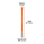Cincel de corte frío de 7/8 X 12', TRUPER